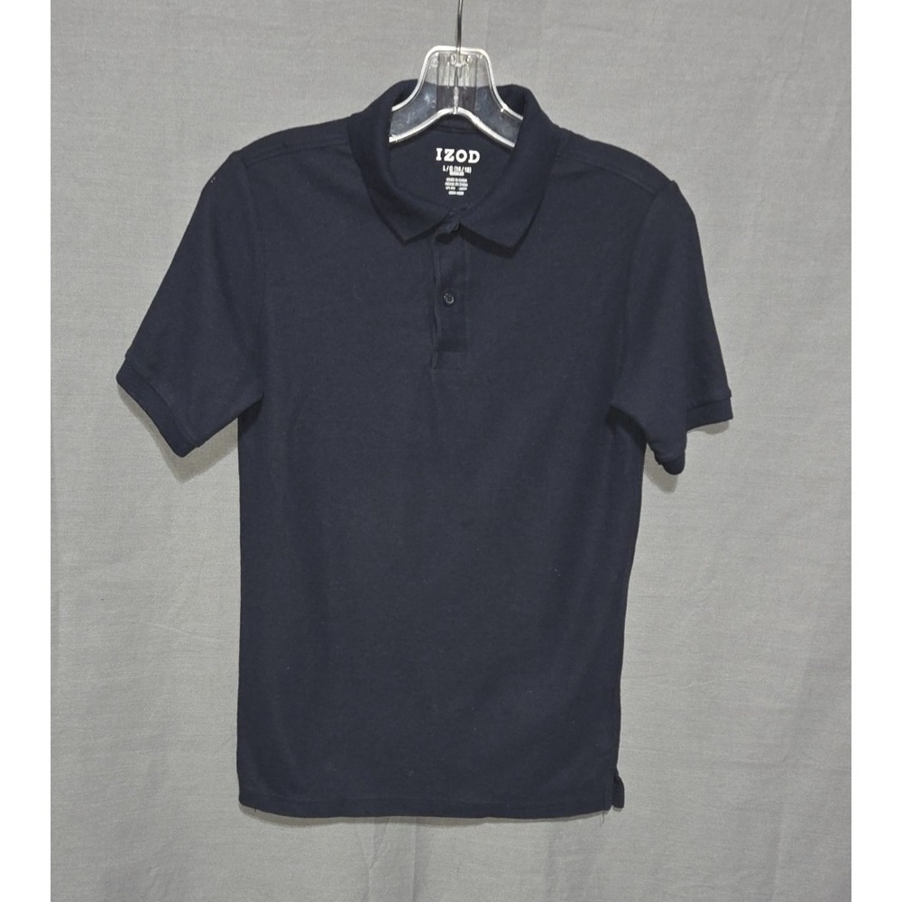 Izod Boys' Navy Blue School Uniform Polo Size L 14/16